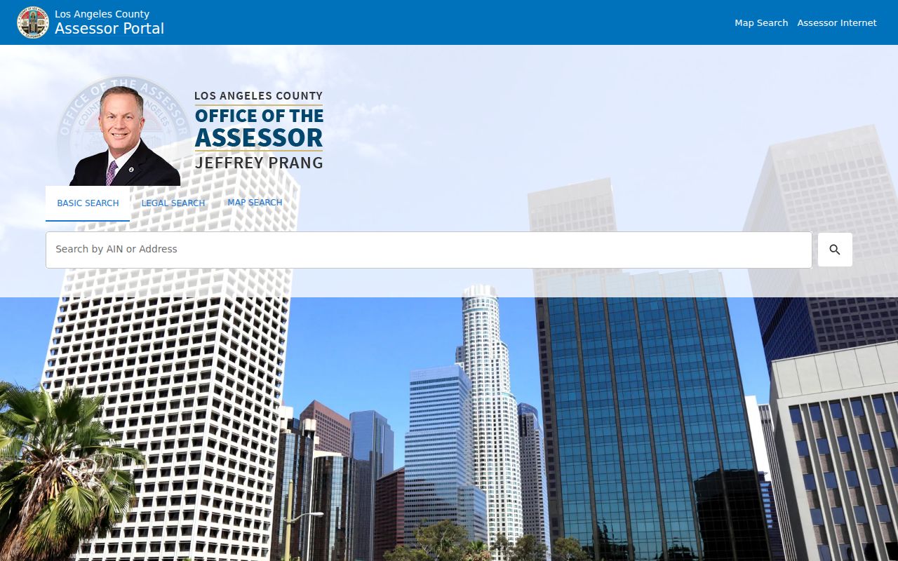 Pomona residents directory view of the Los Angeles County Assessor property search