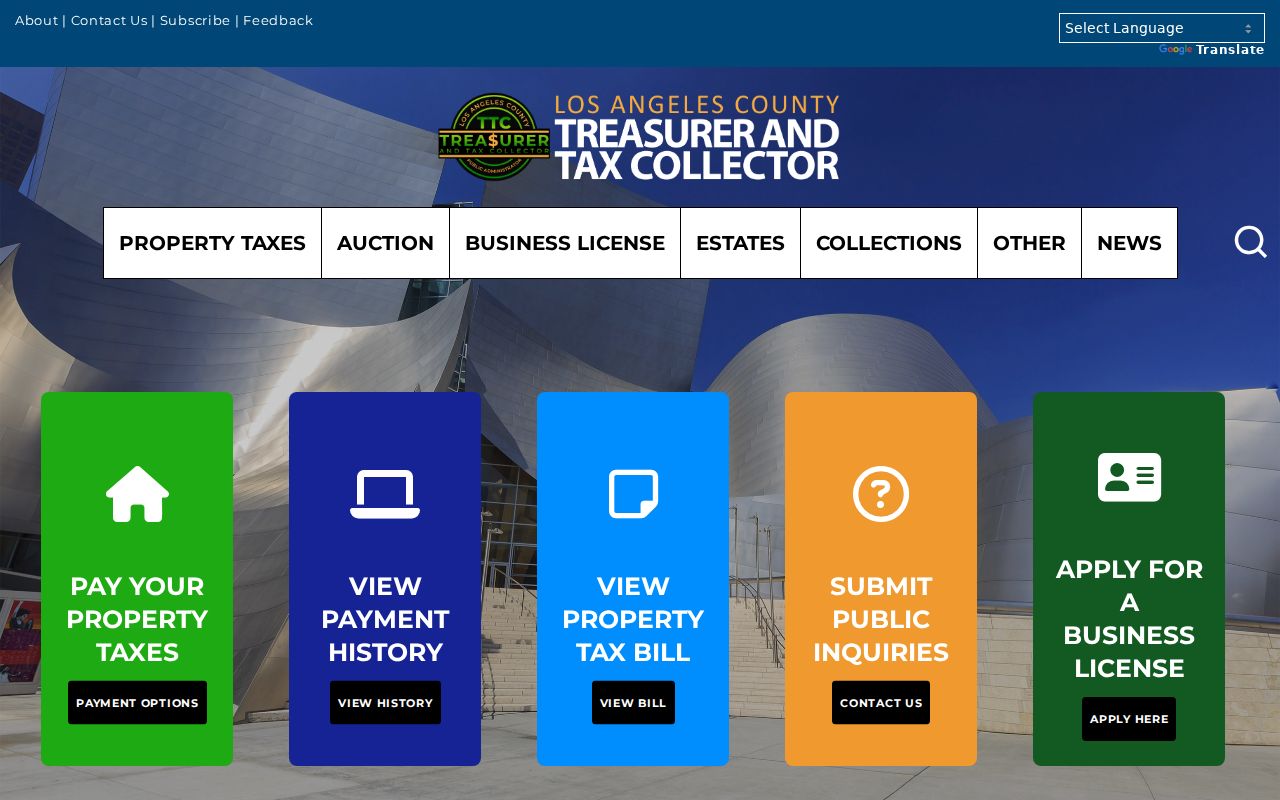 Pomona street directory view of Los Angeles County property tax records